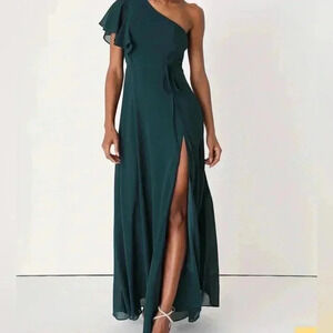 NWT Dark formal Green Maxi Dress